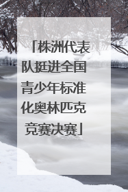 株洲代表队挺进全国青少年标准化奥林匹克竞赛决赛