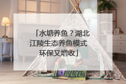 水塘养鱼？湖北江陵生态养鱼模式环保又增收