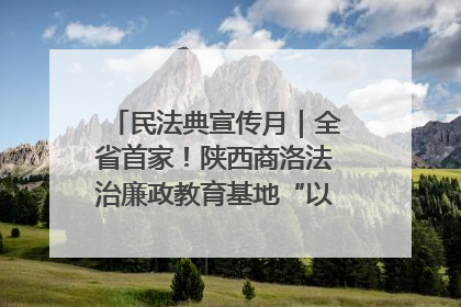 民法典宣传月｜全省首家！陕西商洛法治廉政教育基地“以案说纪”润人心