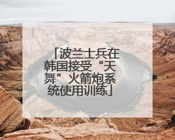 波兰士兵在韩国接受“天舞”火箭炮系统使用训练