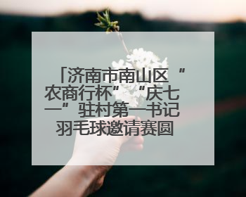 济南市南山区“农商行杯”“庆七一”驻村第一书记 羽毛球邀请赛圆满落幕