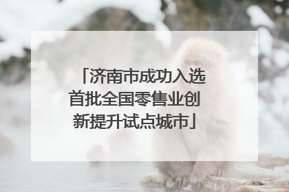 济南市成功入选首批全国零售业创新提升试点城市