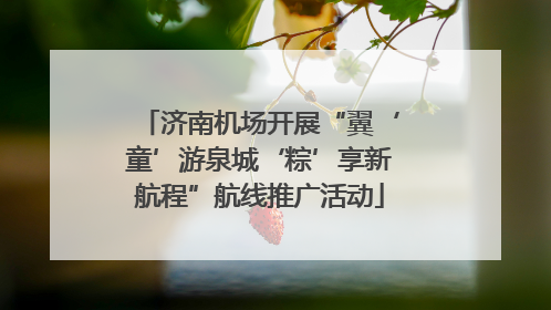 济南机场开展“翼‘童’游泉城‘粽’享新航程”航线推广活动