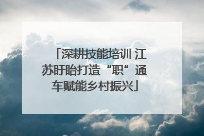 深耕技能培训 江苏盱眙打造“职”通车赋能乡村振兴