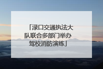 渌口交通执法大队联合多部门举办驾校消防演练