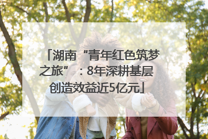 湖南“青年红色筑梦之旅”：8年深耕基层创造效益近5亿元