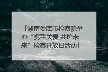 湖南娄底市检察院举办“携手关爱 共护未来”检察开放日活动
