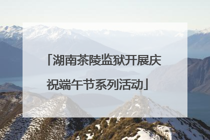 湖南茶陵监狱开展庆祝端午节系列活动