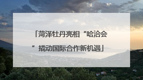 菏泽牡丹亮相“哈洽会”撬动国际合作新机遇