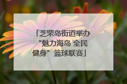 芝罘岛街道举办“魅力海岛 全民健身”篮球联赛