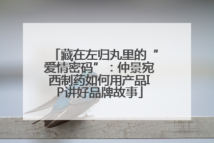藏在左归丸里的“爱情密码”：仲景宛西制药如何用产品IP讲好品牌故事