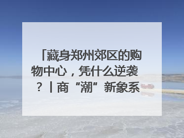 藏身郑州郊区的购物中心，凭什么逆袭？丨商“潮”新象系列观察之四