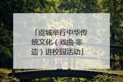 虞城举行中华传统文化（戏曲·非遗）进校园活动