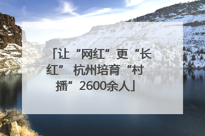 让“网红”更“长红” 杭州培育“村播”2600余人
