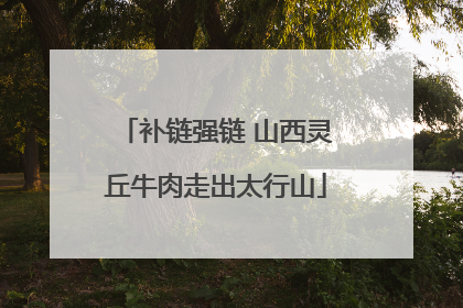 补链强链 山西灵丘牛肉走出太行山