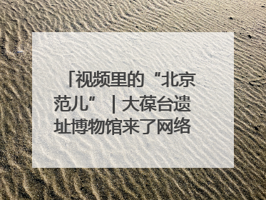 视频里的“北京范儿”｜大葆台遗址博物馆来了网络大V联盟