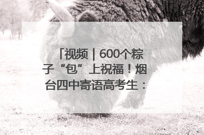 视频｜600个粽子“包”上祝福！烟台四中寄语高考生：一举高“粽”