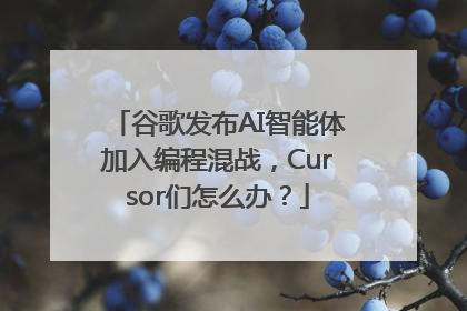谷歌发布AI智能体加入编程混战，Cursor们怎么办？
