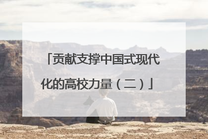 贡献支撑中国式现代化的高校力量（二）