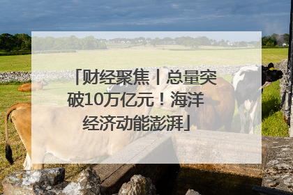 财经聚焦丨总量突破10万亿元！海洋经济动能澎湃