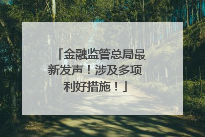 金融监管总局最新发声！涉及多项利好措施！