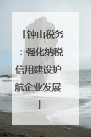 钟山税务：强化纳税信用建设护航企业发展