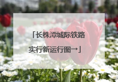 长株潭城际铁路实行新运行图→