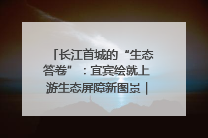 长江首城的“生态答卷”：宜宾绘就上游生态屏障新图景｜中华环保世纪行