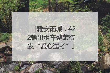 雅安雨城：422辆出租车整装待发“爱心送考”