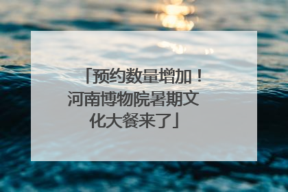 预约数量增加！河南博物院暑期文化大餐来了