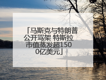 马斯克与特朗普公开骂架 特斯拉市值蒸发超1500亿美元