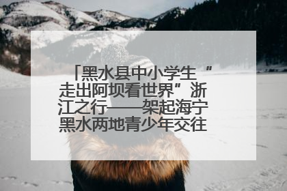 黑水县中小学生“走出阿坝看世界”浙江之行——架起海宁黑水两地青少年交往交流交融新桥梁