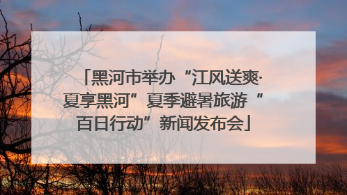 黑河市举办“江风送爽·夏享黑河”夏季避暑旅游“百日行动”新闻发布会