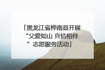 黑龙江省桦南县开展“父爱如山 真情相伴”志愿服务活动