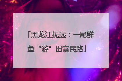 黑龙江抚远：一尾鲜鱼“游”出富民路