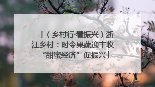 （乡村行·看振兴）浙江乡村：时令果蔬迎丰收 “甜蜜经济”促振兴