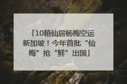 10箱仙居杨梅空运新加坡！今年首批“仙梅”抢“鲜”出国