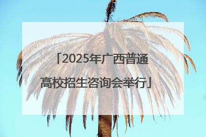 2025年广西普通高校招生咨询会举行
