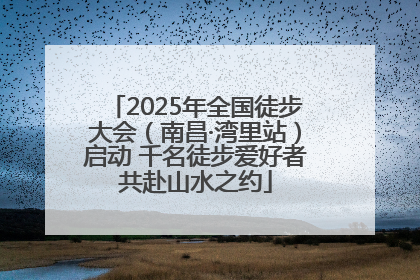 2025年全国徒步大会（南昌·湾里站）启动 千名徒步爱好者共赴山水之约