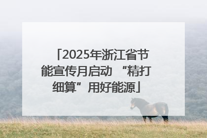 2025年浙江省节能宣传月启动 “精打细算”用好能源
