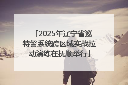 2025年辽宁省巡特警系统跨区域实战拉动演练在抚顺举行