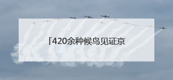 420余种候鸟见证京津冀协同保护绿色之道